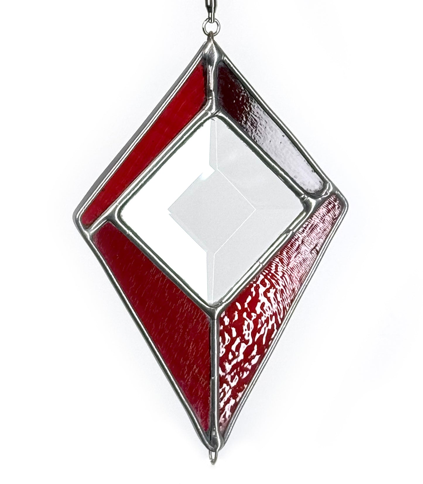 offset diamond bevel - sanguine