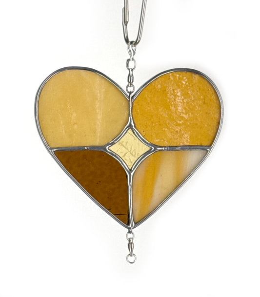 diamond heart - butterscotch