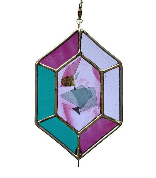 hexagon gem - tourmaline