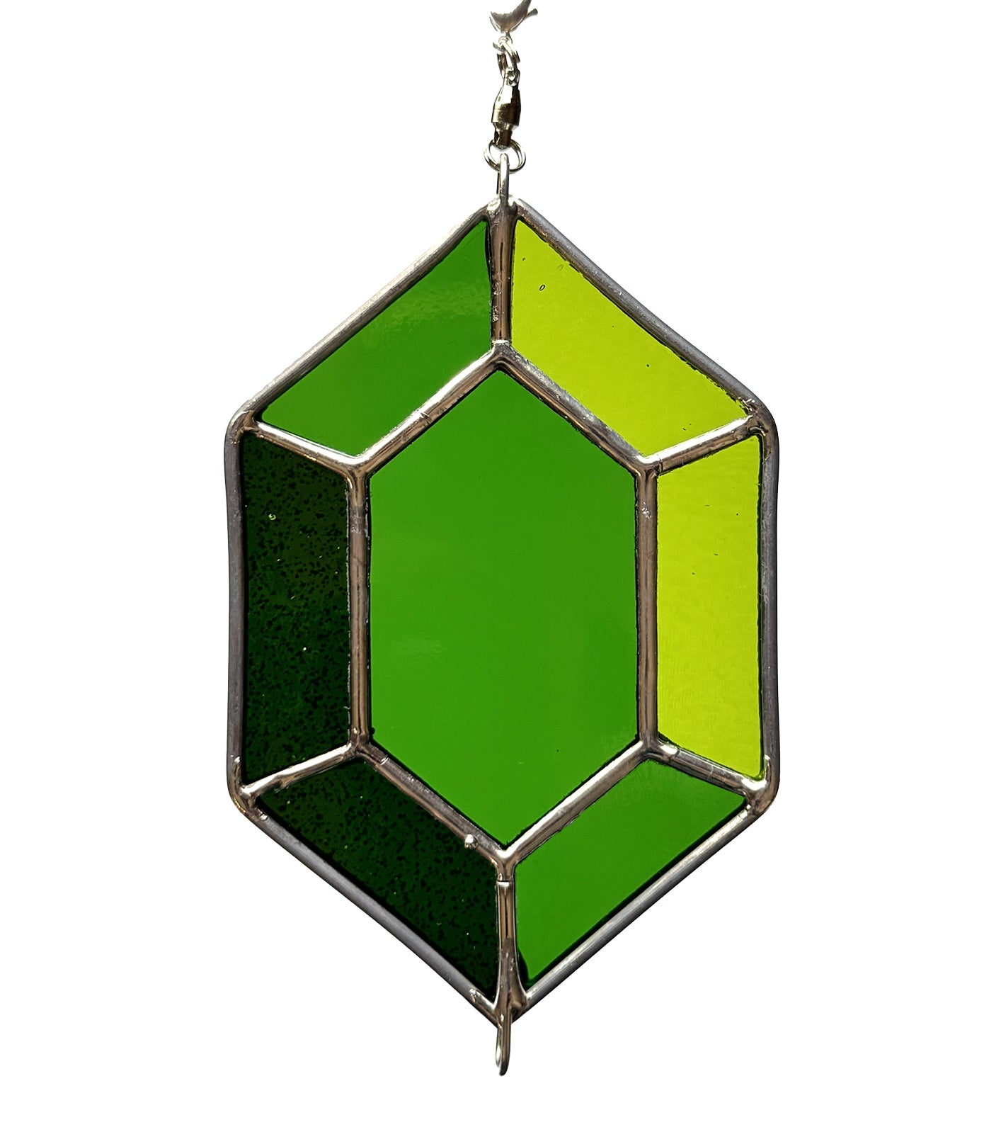 hexagon gem - emerald