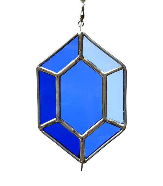 hexagon gem - sapphire